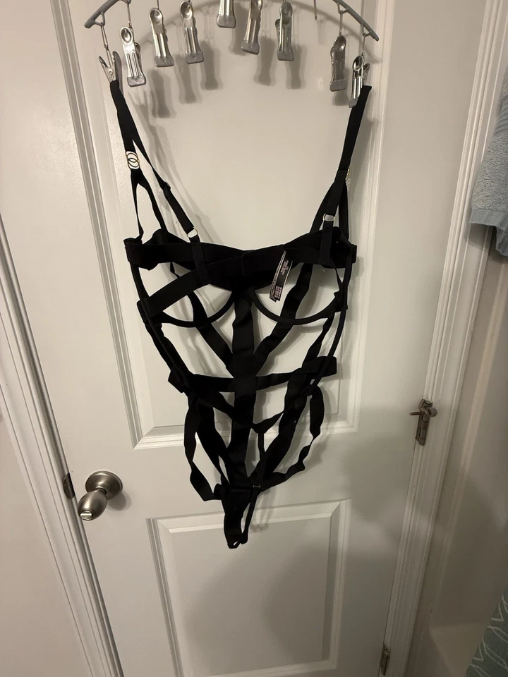 Victoria's Secret Bondage Teddy XL Black - Image 3 of 4