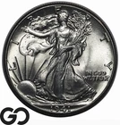 1941 Walking Liberty Half Dollar, Frosty Gem BU++