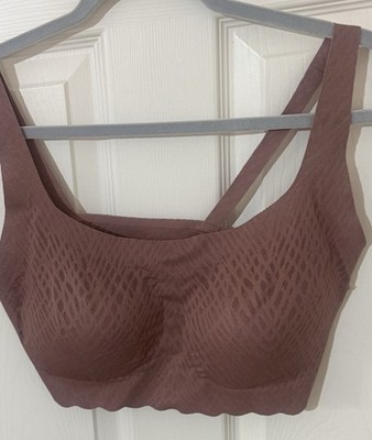 Sloggi ZERO Feel Bliss Top Bralette UK 2XL Mauve Pink Non-Wired