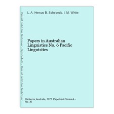 Papers in Australian Linguistics No.6 Pacific Linguistics Schebeck, B., L. A. H