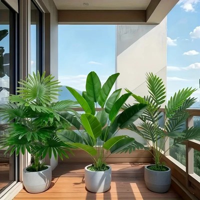 Große künstliche Areca-Palmen Pflanzen Dekorationen für Heim und Garten