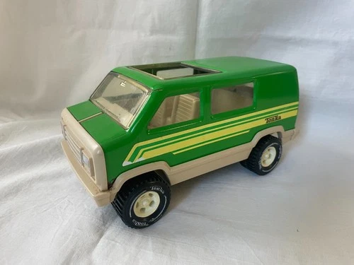 Tonka 1970s Vintage Van Green with Yellow Stripes
