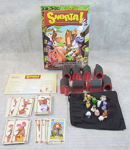 Snorta Party Board Game Animal Sounds Mattel Games 4 8 Players Family Fun