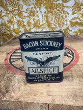 Bacon, Stickney & Co. Allspice Spice Tin - Graphic Eagle Spices - Albany NY
