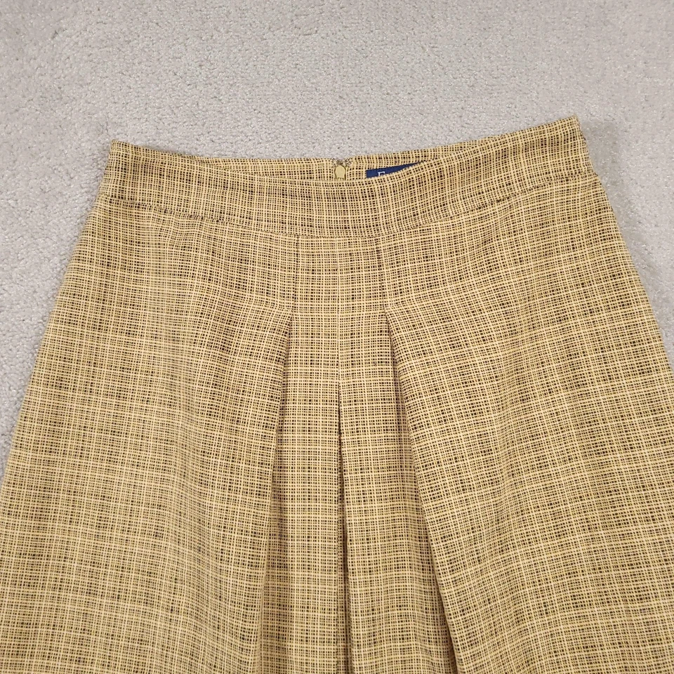Evan-Picone Skirt Womens 8P Plaid Pleated A-Line Lined Petite Classic Career - Image 3 of 4