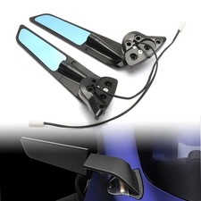 Espejos retrovisores con espejo retrovisor ajustable giratorio LED para Yamaha YZF R7 R6