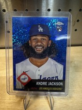 2022 Topps Chrome Blue Sparkle Dodgers Andre Jackson RC  106/199 Color match 