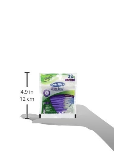 DenTek Slim Brush Interdental Cleaners Extra Tight Teeth Mouthwash Blast 32 Each - Picture 6 of 6