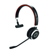 Jabra Evolve 65 UC Wireless Bluetooth Single Stereo Headset HSC018W TESTED (A7)