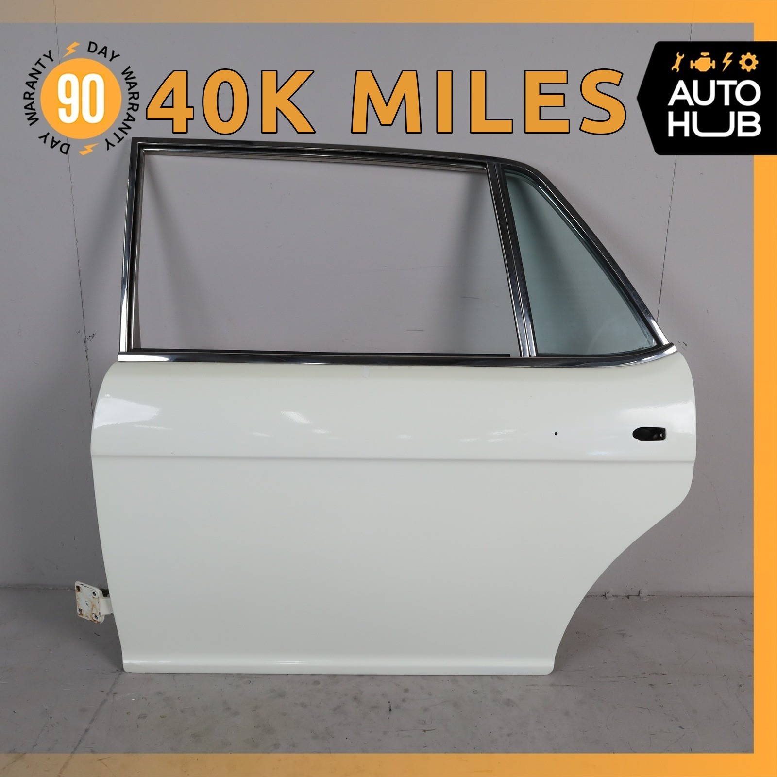 Rolls-Royce Silver Spur 1981-1991 Rear Left Door framework White