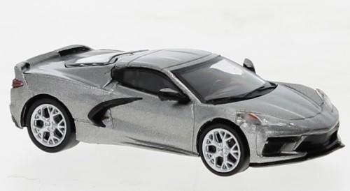 Brekina PCX870674 - 1/87 Chevrolet Corvette C8, Metallic Gray, 2020 - New