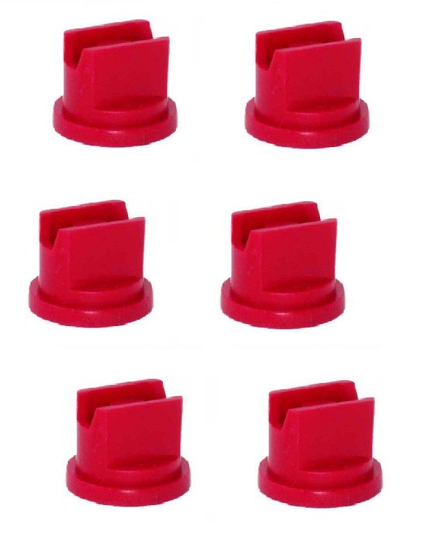 Pack of 6 - Greenleaf Spraymax Extended Range Red Spray Tip 110° SMP11004