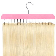 Hair Extension Holder Hanger for Clip Ins - Weft Organizer Stand for Washin...
