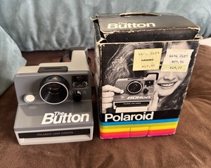 Vintage Polaroid The Button Land Camera with Original Box – Untested