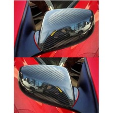 Real Carbon Fiber Adhesive Mirror Caps For Hyundai Genesis Coupe 10-16 Wo Light Real Carbon Fiber Adhesive Mirror Caps For Hyundai Genesis Coupe 10-16 Wo Light