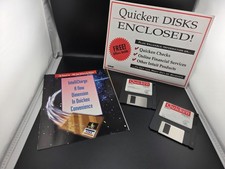 Set of 2 Intuit Quicken Version 5.0 MAC Install Floppy Disks  Original Inserts