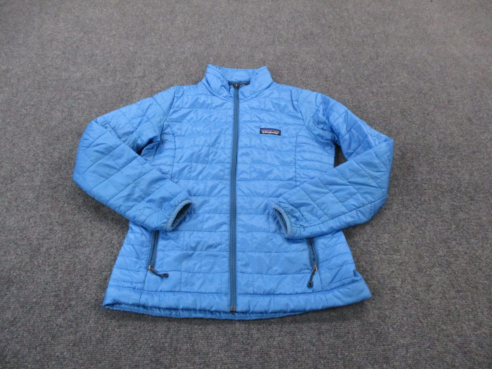 Patagonia Jacket Womens XS Blue Nano Puff Primaloft Puffer Outdoors Hiking 84217