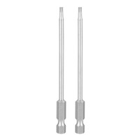 "2 StüCk 3/32\" Sae Sechskant-Bohrerbit 100Mm LäNge Magnetische Bits Grau"