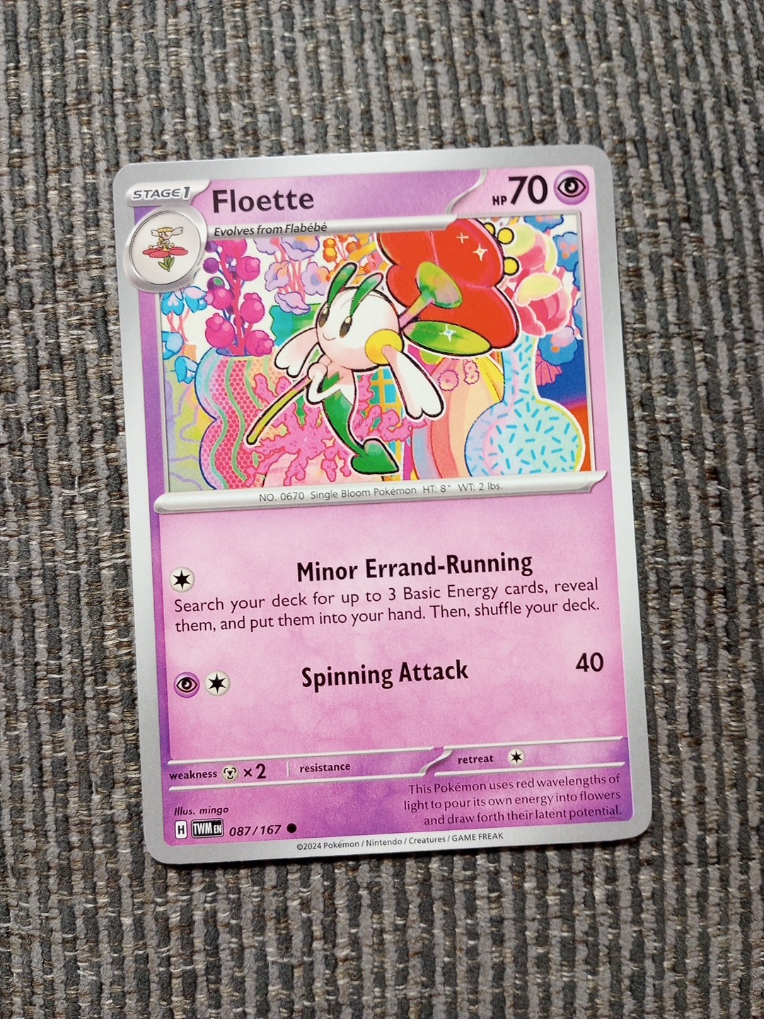 Pokemon Twilight Masquerade FLOETTE 87/167 Common