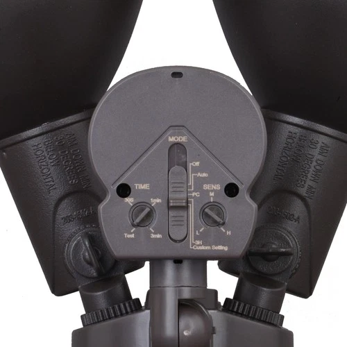 Vaxcel Lighting T0696 Outdoor Security 2 Light 12"W Adjustable - Bronze - Picture 4 of 12