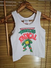 True Vintage 90s 1991 Teenage Mutant Ninja Turtles TMNT Kids Toddler Tank Top M
