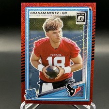 2025 Panini Donruss Optic - Graham Mertz #259 Red Mojo Refractor (RC) Texans