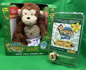 Potty Monkey & Potty Monkey Watch Potty Training Aid New In Box
