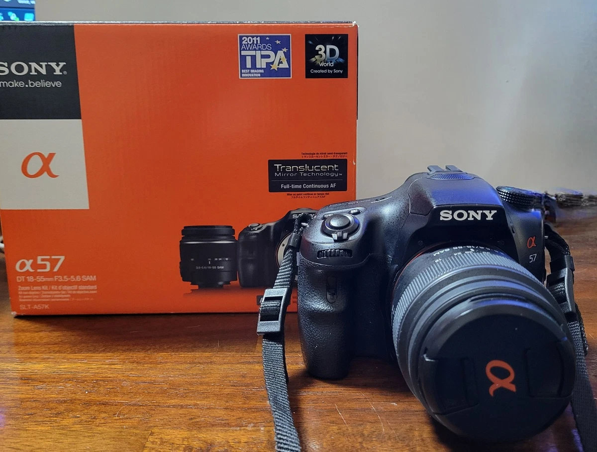 SONY α57 一眼レフ レンズ2本セット18-55mm 75-300mm 【公式通販】