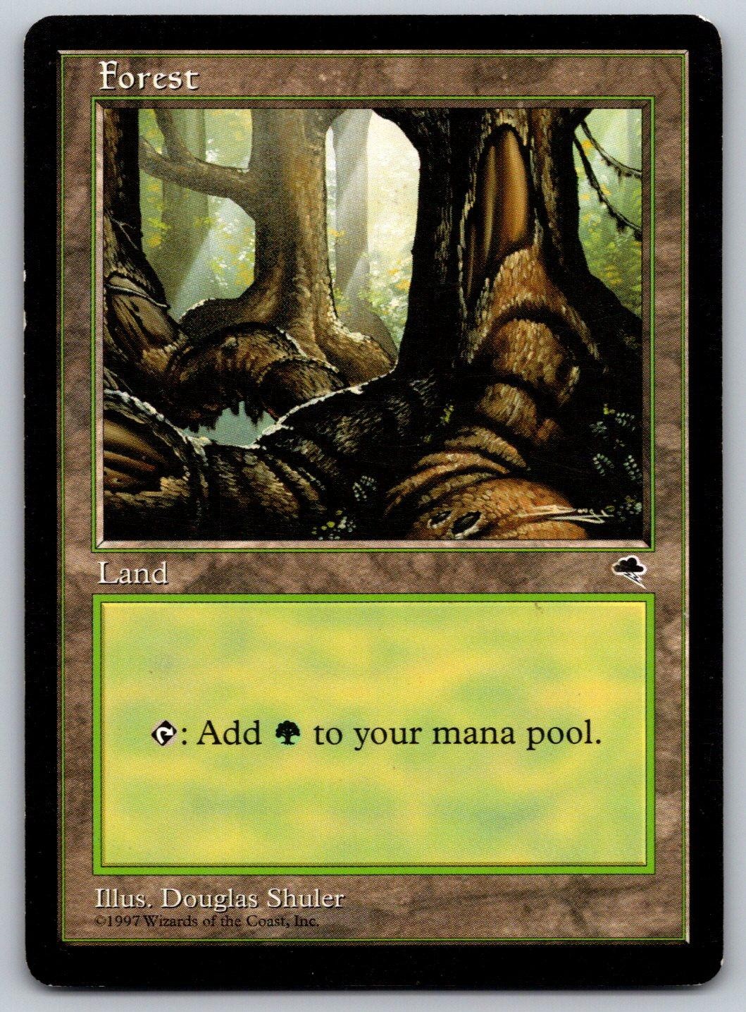 Forest (Pond) 348 Land Tempest Magic: The Gathering Lightly Played