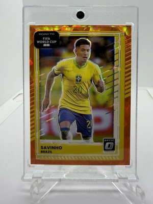 2025-26 Donruss FIFA World Cup Savinho Optic Orange Ice Prizm Brazil /99