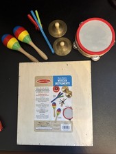 Melissa  Doug Wooden Music Instruments 6 Piece Plus Wood Box.