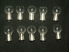 Lionel Trains Light Bulbs  57 Bayonet Base 12 - 16 Volt - Large Globe