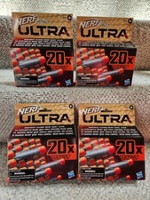 NERF Ultra One Foam Dart Refill 20 Count x4 80 Darts Farthest Flying Nerf Dart 