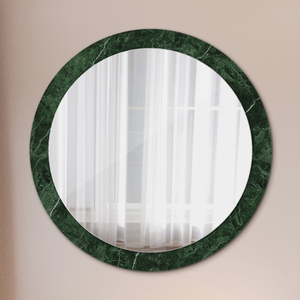 Wandspiegel Mit Farbigem Rahmen FüR Badezimmer Und Wohnzimmer GrüN Marmor-image
