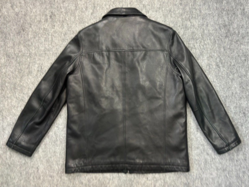 Wilsons Lederjacke Herren extra groß schwarz dünn Futter mittelschwer weich - Bild 3 von 19