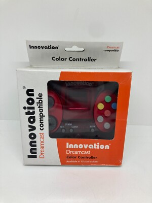 Innovation Controller für Sega Dreamcast in OVP #1 clear red rot