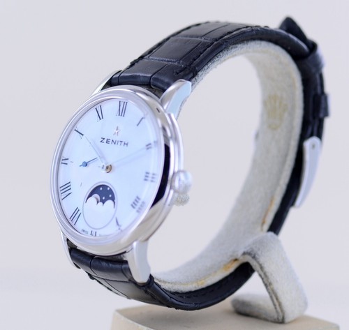 Zenith Uhr Elite Ultra Thin Lady MOP Dial Moon Dresswatch Automatic 36mm new B+P - Bild 6 von 19