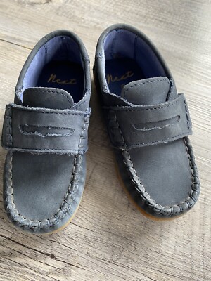 NEXT Mädchen Lederschuh/ Bootsschuh, Klettverschluss, Leder genäht, Gr. 25,5/ 8
