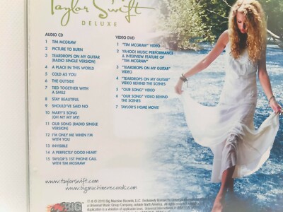 Taylor Swift Deluxe Edition CD+DVD Deluxe Japanese Edition 2006