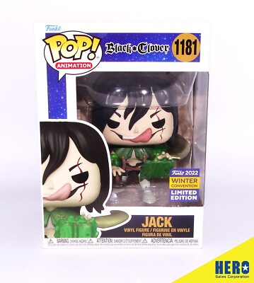 FUNKO POP! ANIMATION BLACK CLOVER JACK #1181 WINTER CONVENTION 2022 IN-HAND