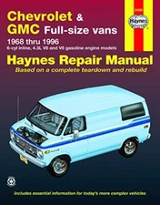 GMC Full-Size Vans & Chevrolet  1968-1996 Haynes service repair manual book