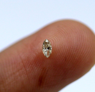 Loose Marquise Cut 0.07 Ct Certified 100% Natural Diamond Color I/SI1 Clarity