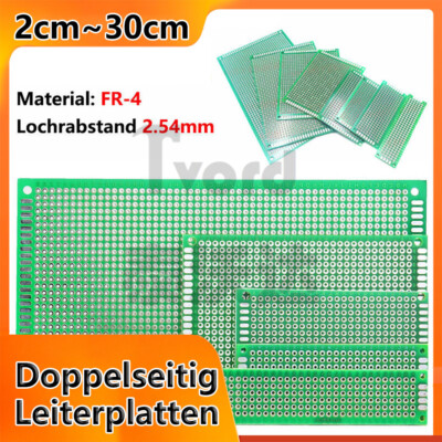 PCB Board Stripboard Doppelseitig Breadboard FR-4 Prototyp Platine Leiterplatte