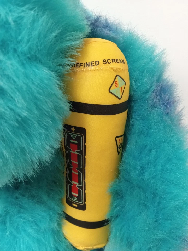DISNEY Monsters Inc SULLEY Talk Bedtime Light Up Scream Canister Plush 14" 2001  - Image 3 of 4