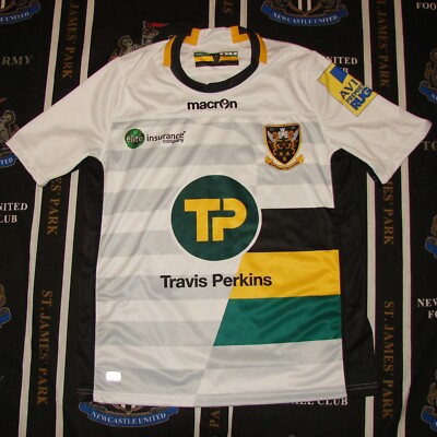 Northampton Saints Rugby England 2016/2017 Away Shirt Jersey Macron Size M 