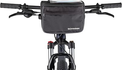 schwinn pannier bicycle bag Schwinn Bike Bag, Pannier and Storage, Easy to Attach, Hold Medium, Black