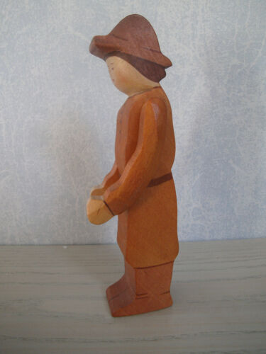 KINDERKRAM OSTHEIMER Bauer Mann Figur mit beweglichen Armen Farmer Pferd braun - Picture 4 of 15