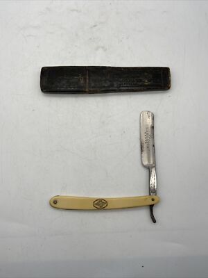 Vintage John Petty & Sons Real Magnetic Razor Straight Razor With Box 5/8 