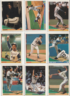 1994 Topps Gold 19 Card Lot - HOFers and Stars - Bonds, Bagwell, McGwire & More