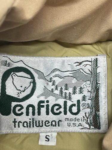 Penfield Trailwear Mens Small Vest Tan Red Plaid Snap Zipper Made In USA - Picture 17 of 19